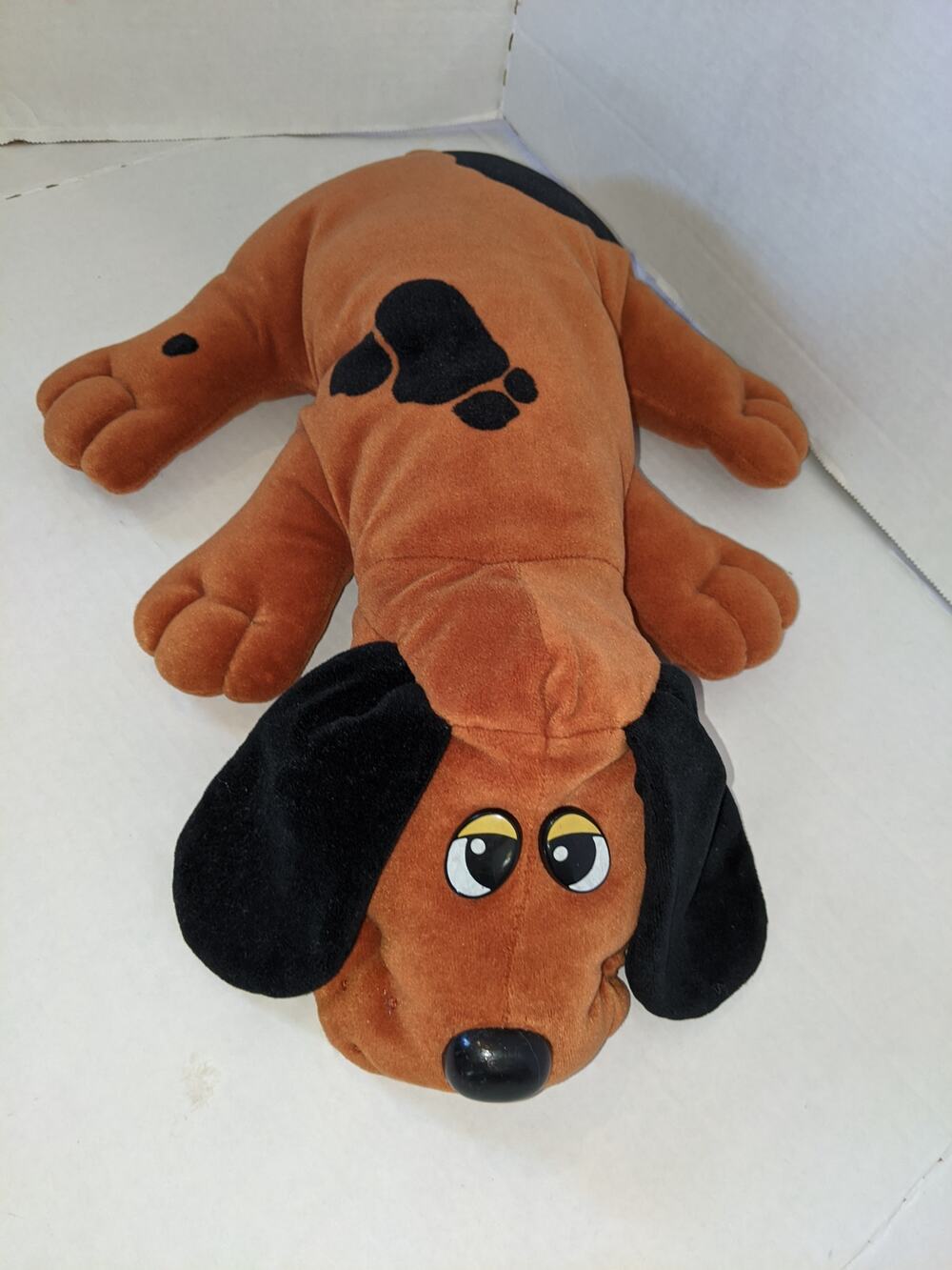 Vintage Pound Puppy Plush Light Brown Dark Spots